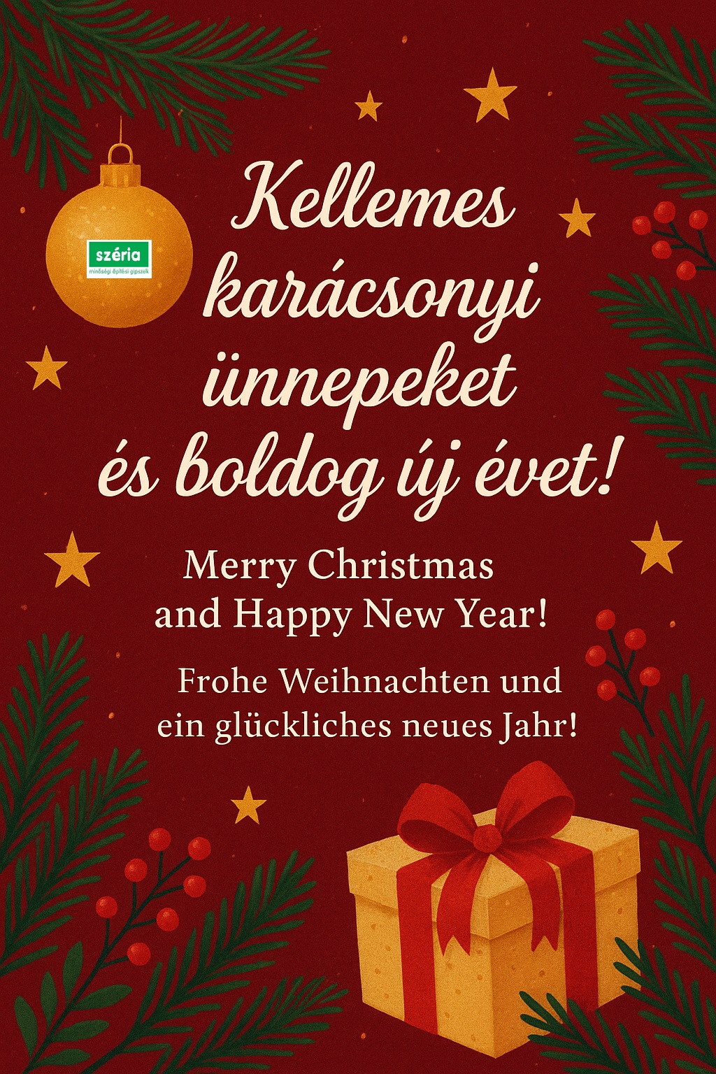 Kellemes ünnepeket!